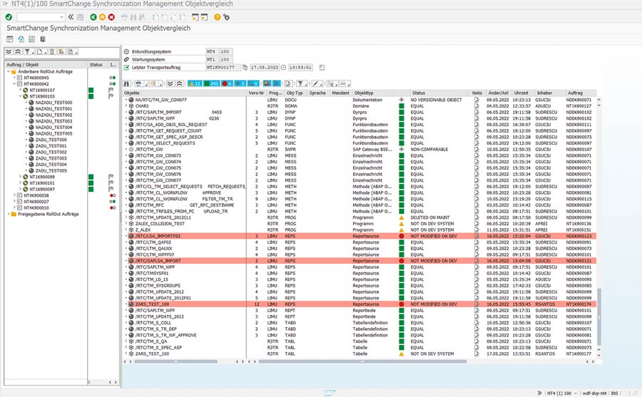 Synchronization Management Objektvergleich